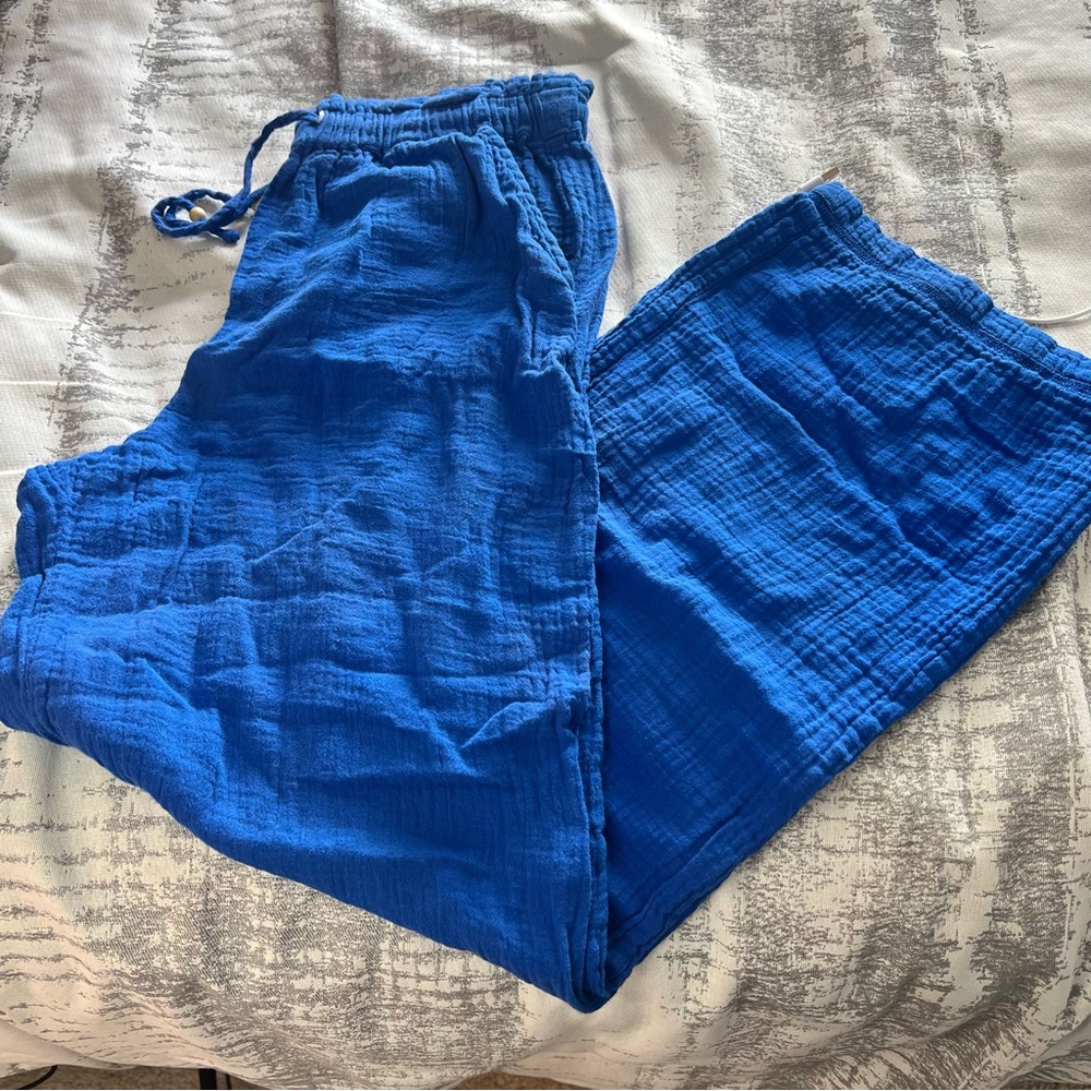 Royal blue casual pants